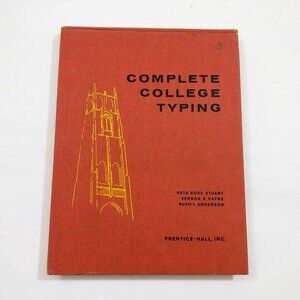 Vintage Complete College Typing Stuart Payne Anderson HB 1959